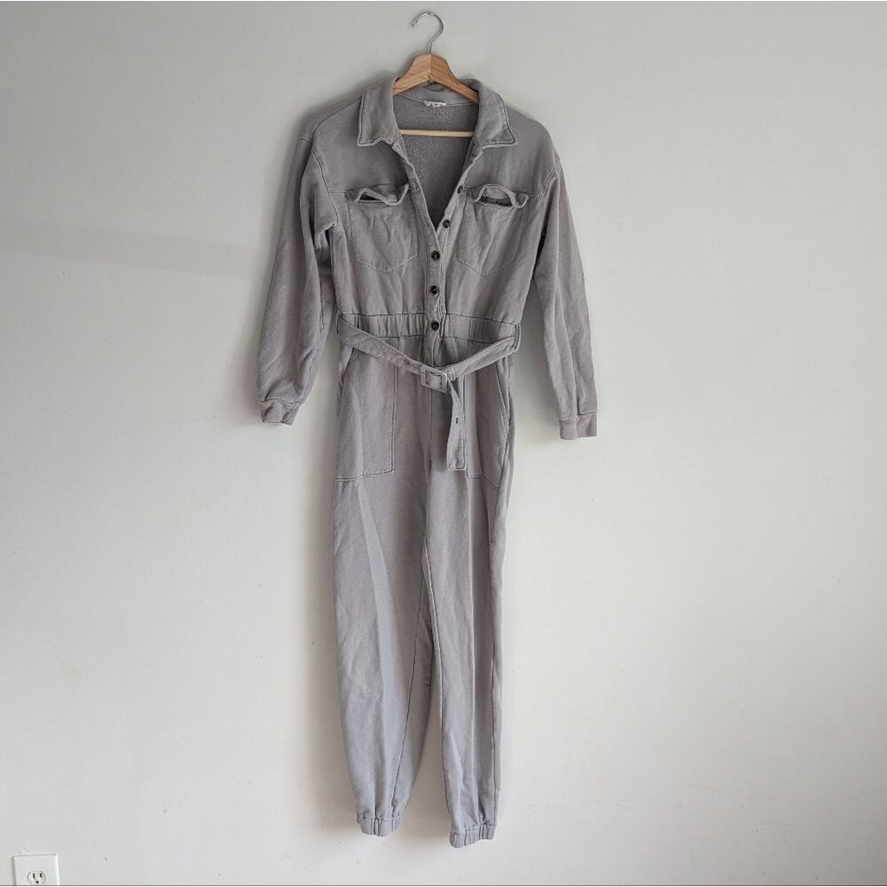 Lelis Collection Gray Long Sleeve Jumpsuit Women's Size Small